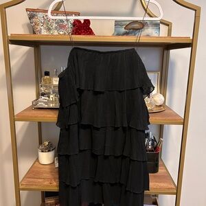 Black Tiered Mini Dress